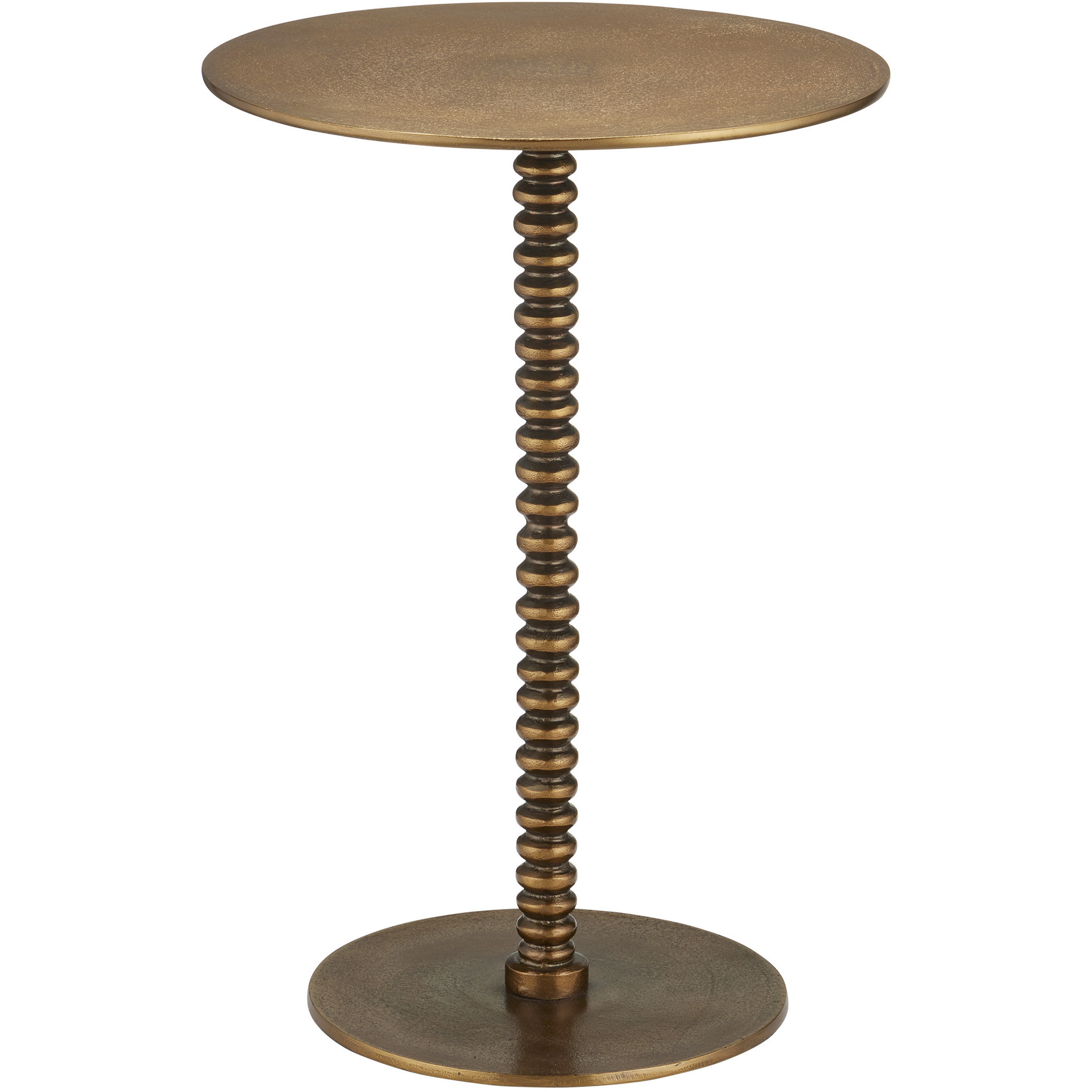 Dasari 15 inch Brass Side Table
